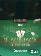 Blackjack First Person slot game cover