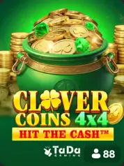 Clover Coins 4x4 Hit The Cash slot game cover